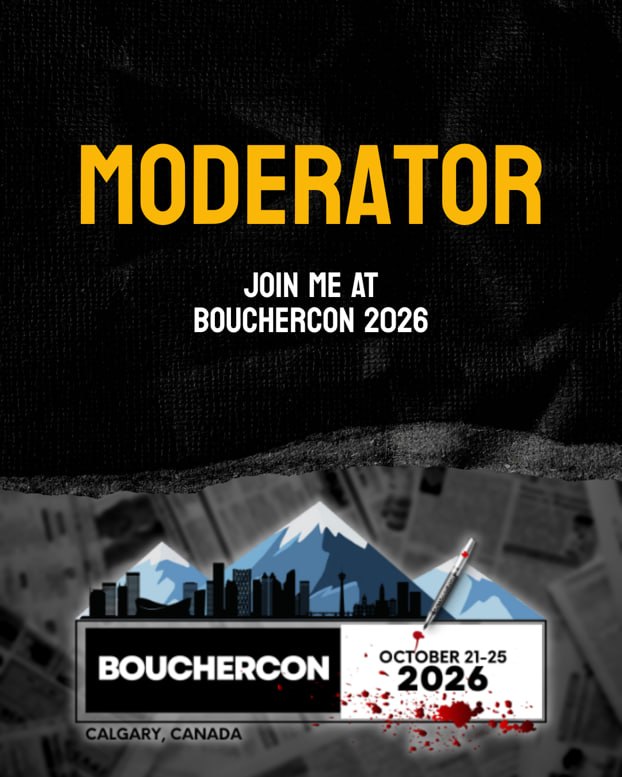 Bouchercon 2026 Calgary — Moderator badge